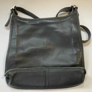 Vintage coach black leather purse